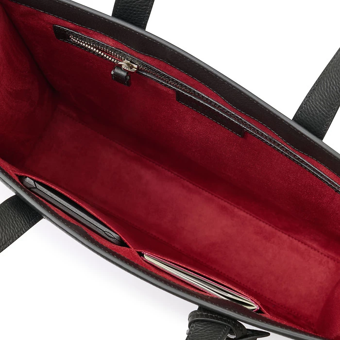 Business Tote Bag – Black Leather