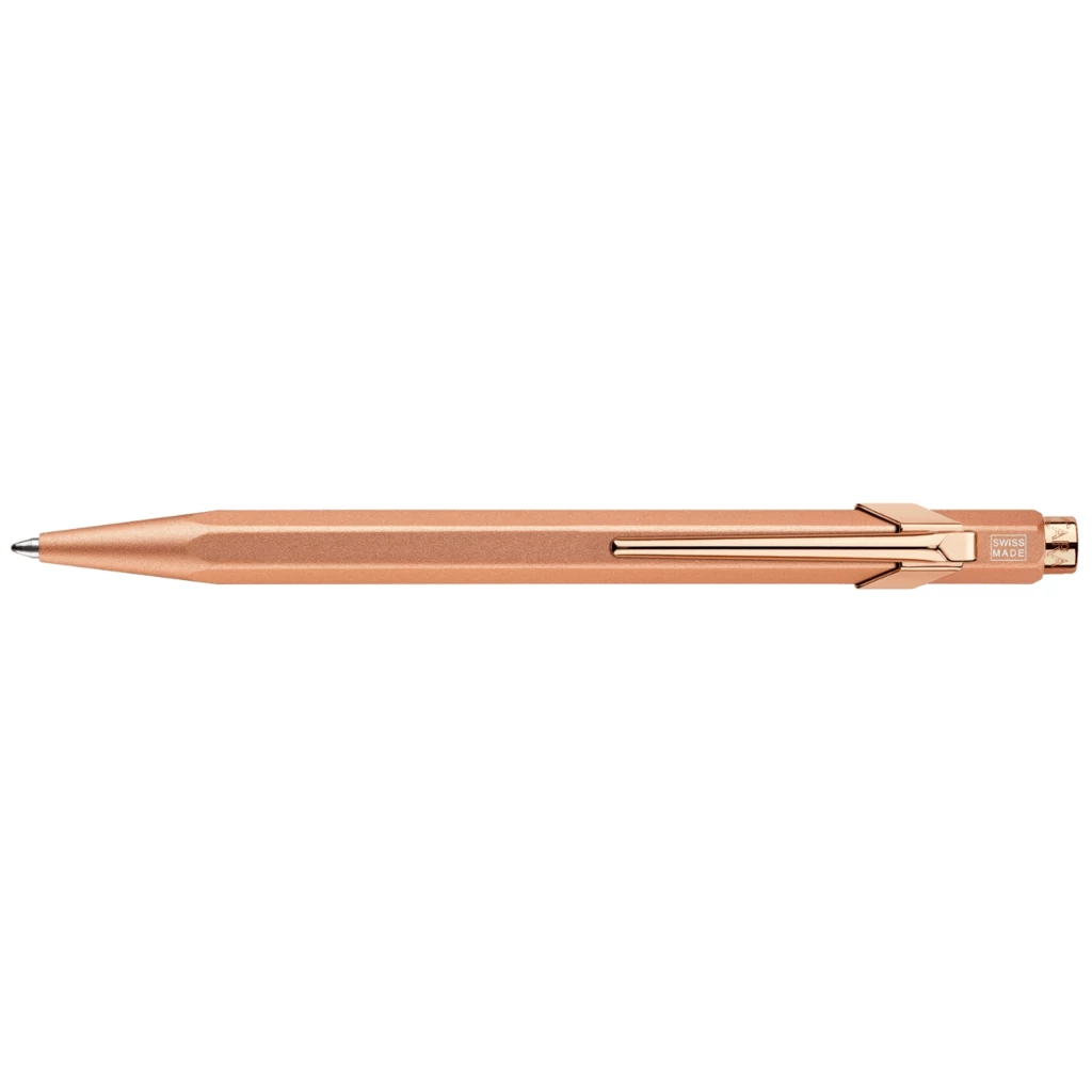 caran_dache_kugelschreiber_metall_849_brut_rose_3 Caran d'Ache 849 Metal Ballpoint Pen Brut Rosé