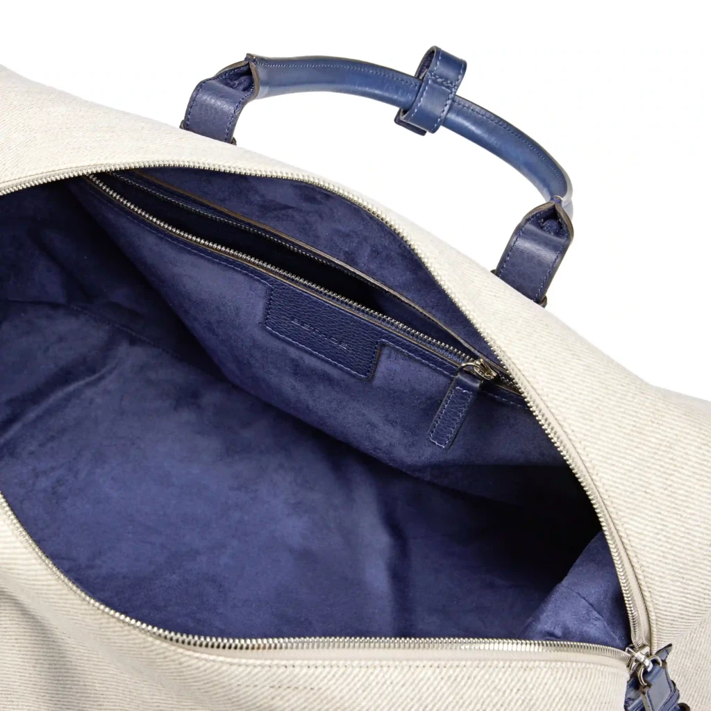 Travel Bag Porto Cervo, leather, blue