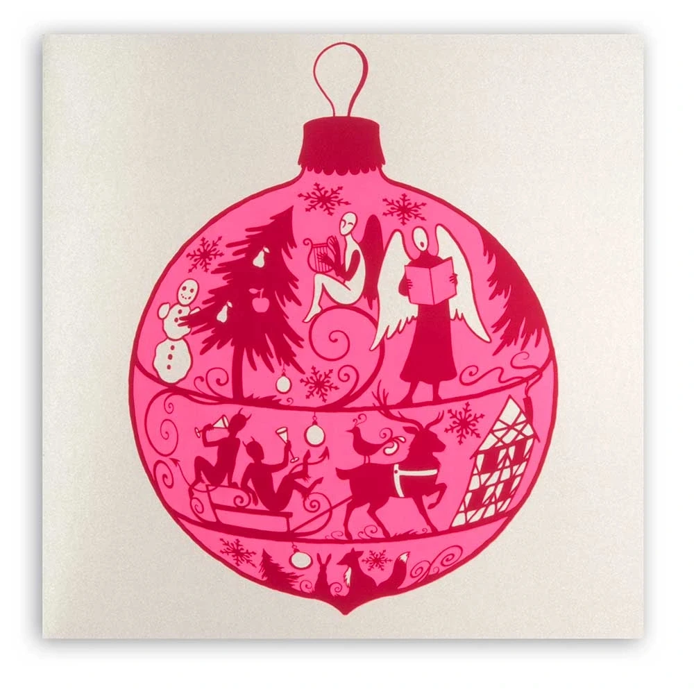 Christmas card fairy light pearl