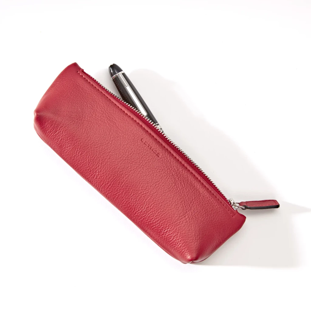 Pencil Case, Kollektion 1977,  leather, red