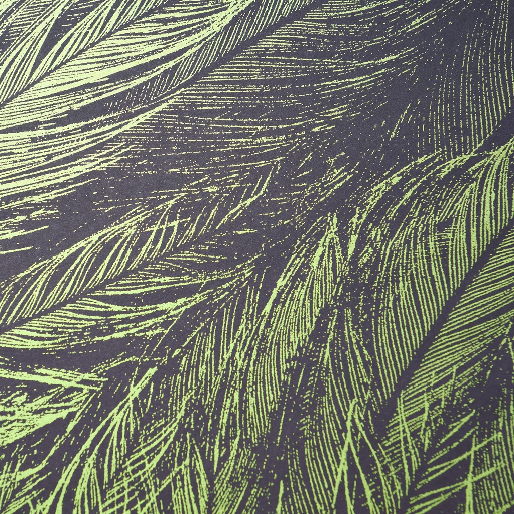 Wrapping paper peacock feather green 50 x 70 cm, 3 sheets