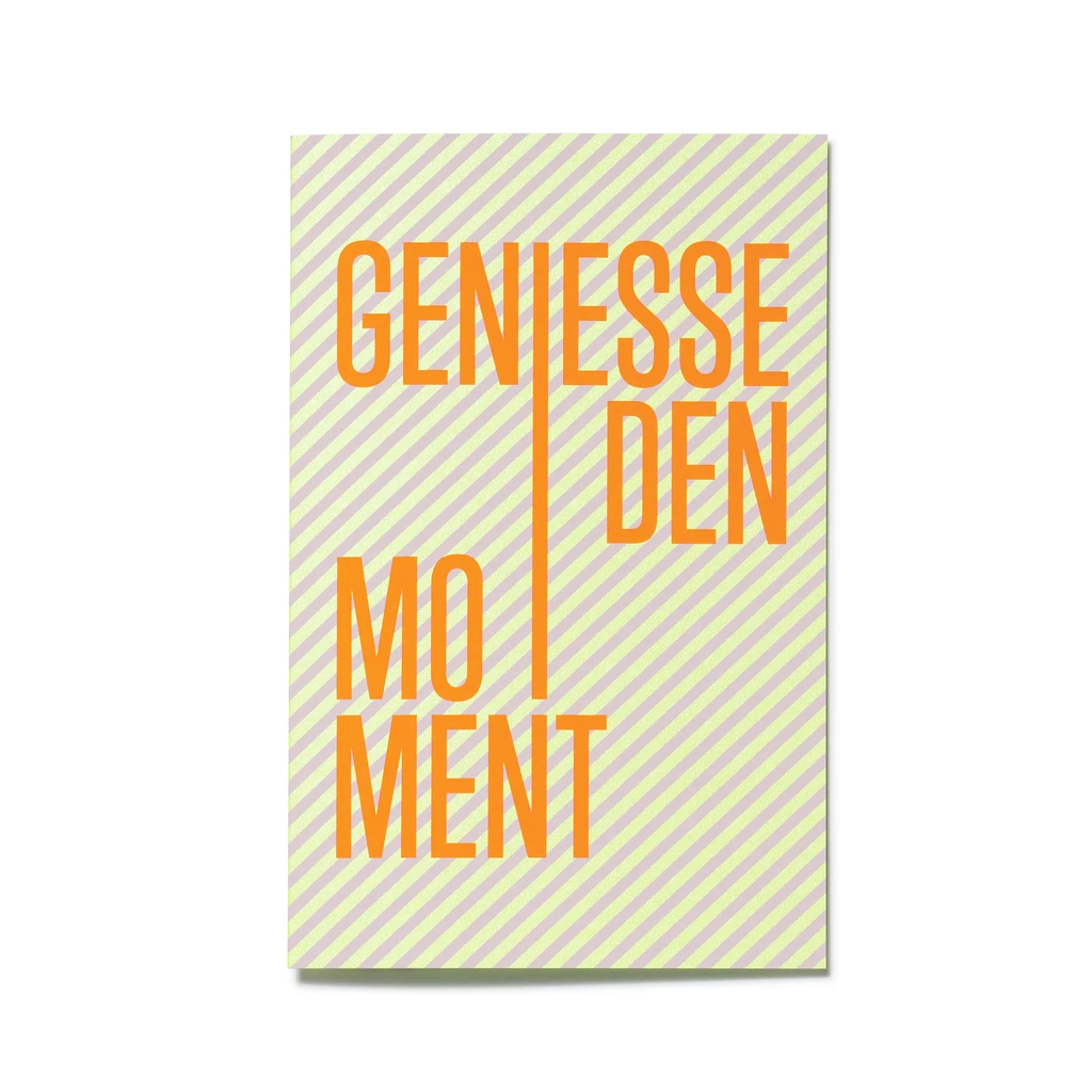 Greeting Card "Genieße den Moment" Lines	 