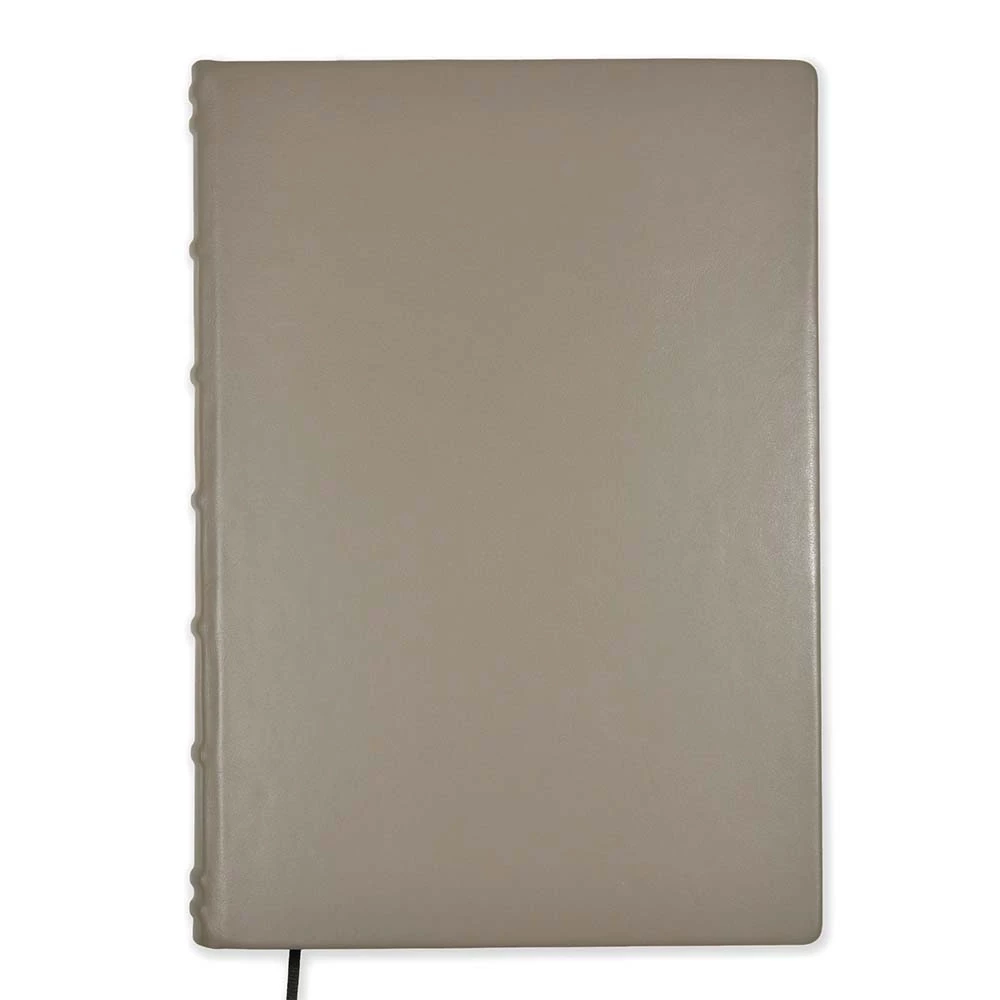 Guest Book, 144 pages, leather, A4, taupe