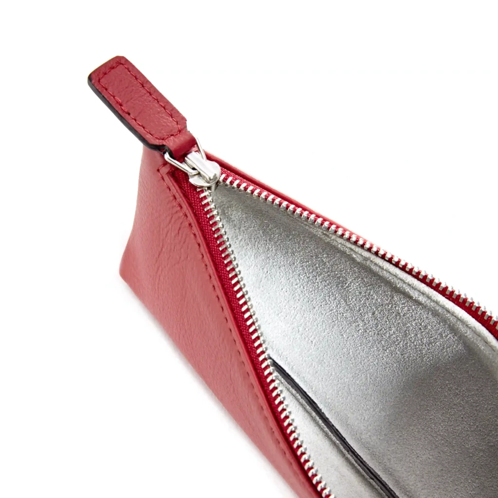 Pencil Case, Kollektion 1977,  leather, red