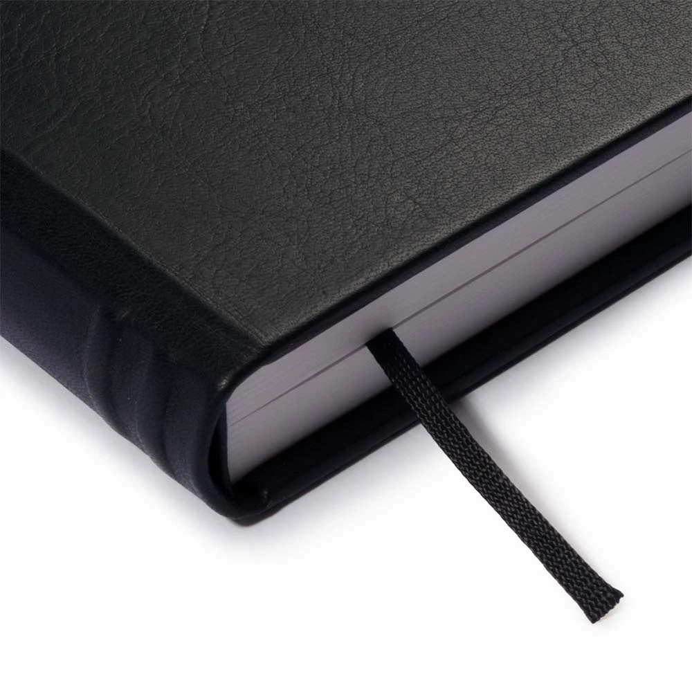 Guest Book, 144 pages, leather, A4, black