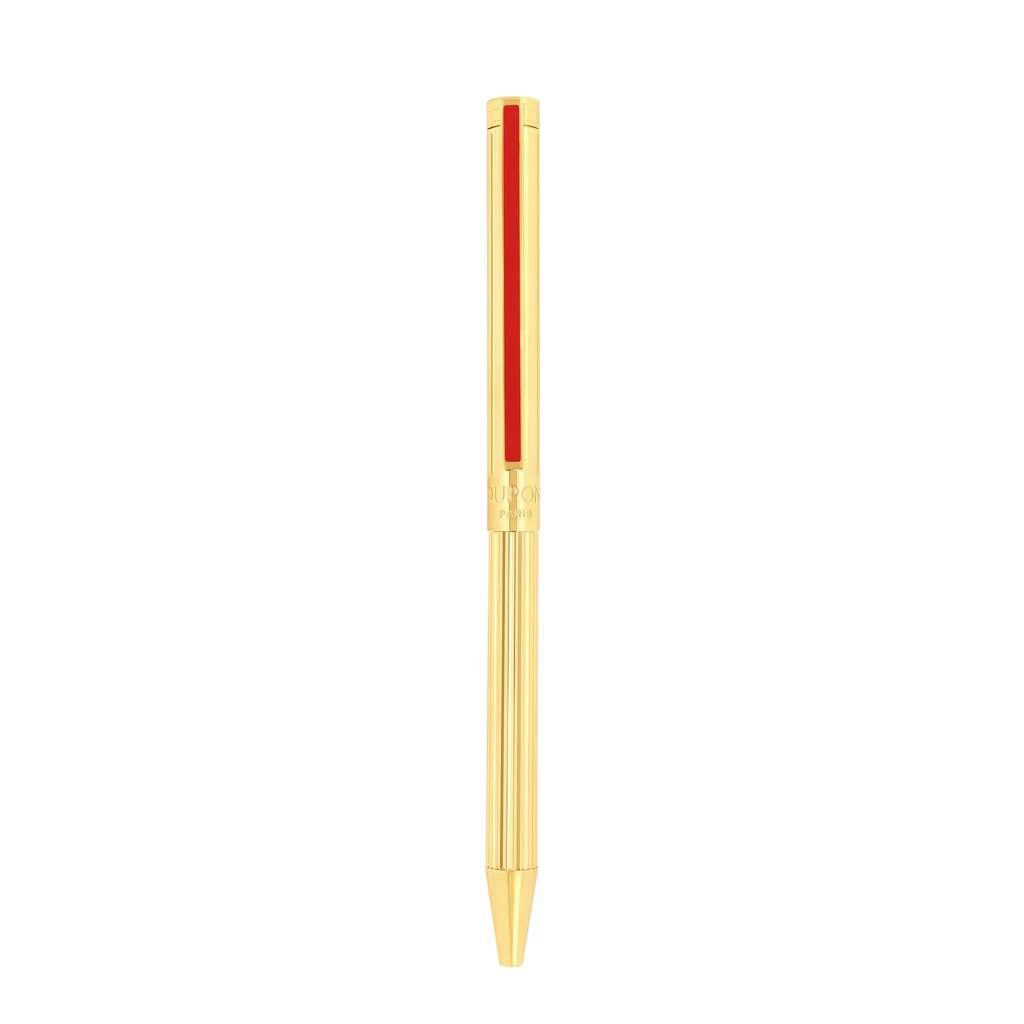 S.T. Dupont Classique Ballpoint Pen Lines Gold