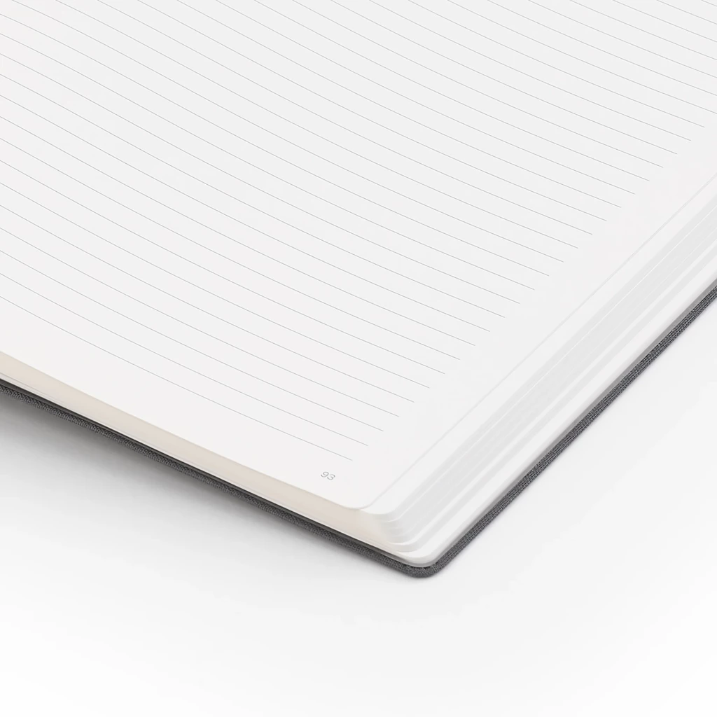 Notebook A4, linen, Granite, ruled