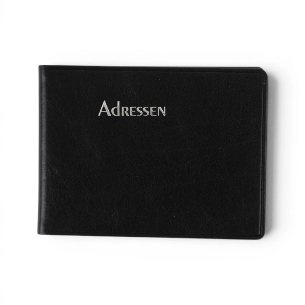 Adressbuch Ausgabe No. 23 Rindvollleder Verona onyx-schwarz