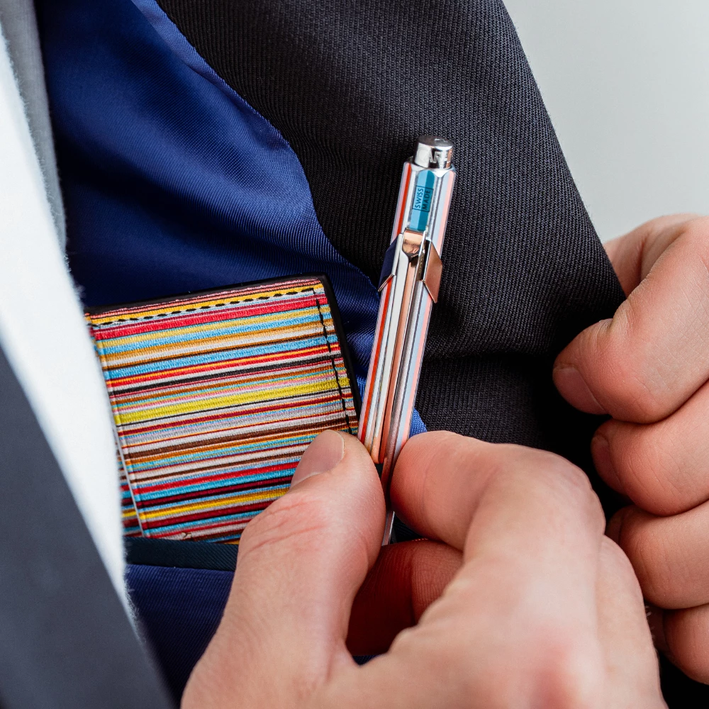Caran d'Ache - 849 - ballpoint pen- Paul Smith - silver