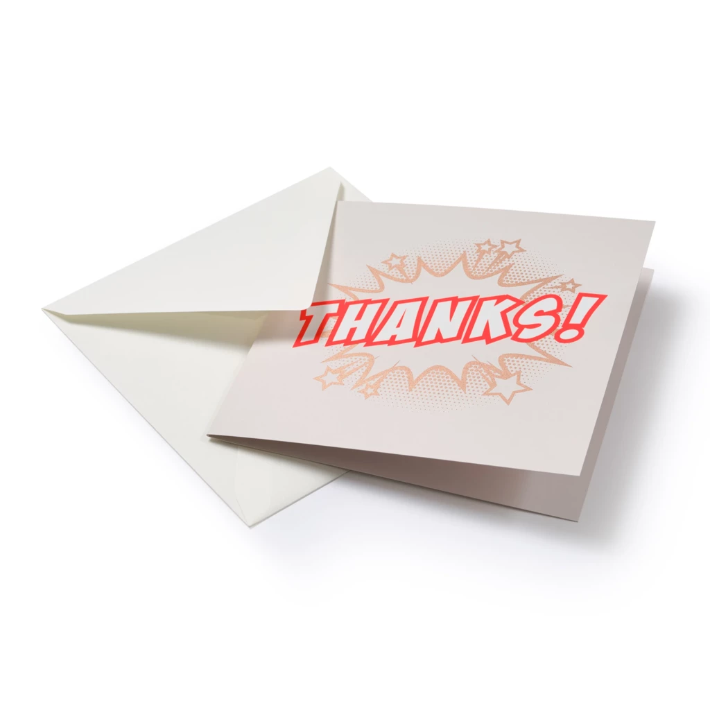 Greeting card "Thanks!"