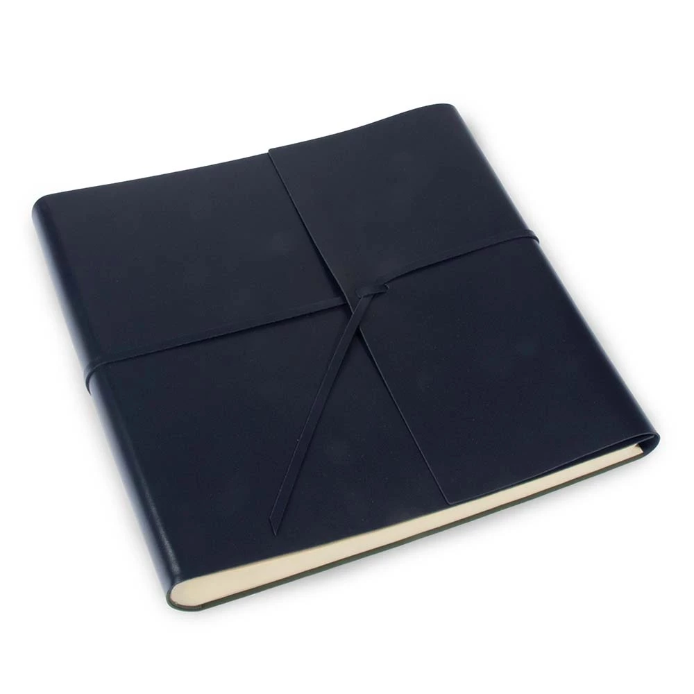 Photo Album, 50 pages, leather cover, 33x33 cm, dark blue