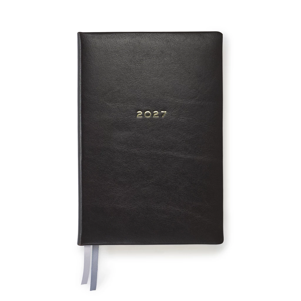 Daily Planner 2027 Verona Brown Cowhide