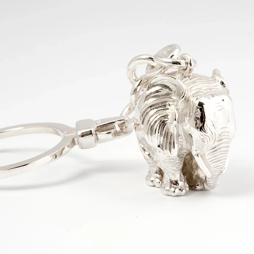 Key chain Elephant, 925 sterling silver