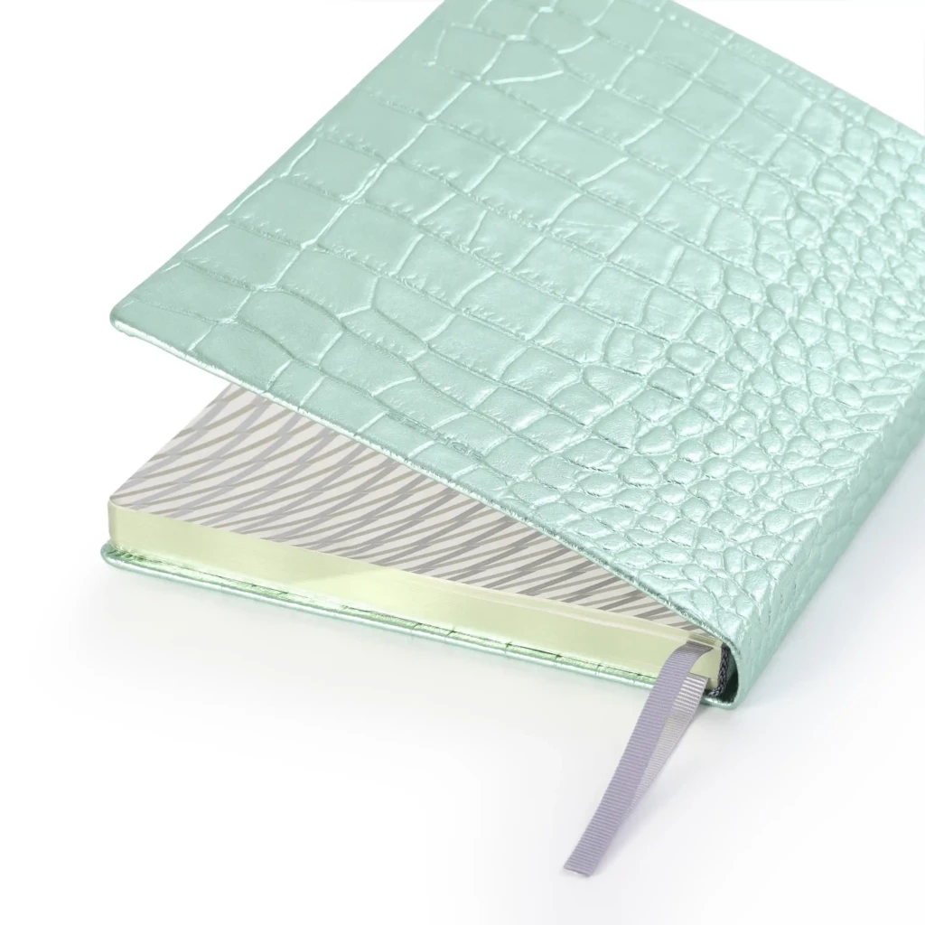 Notebook A5, leather, Wild Mint, ruled