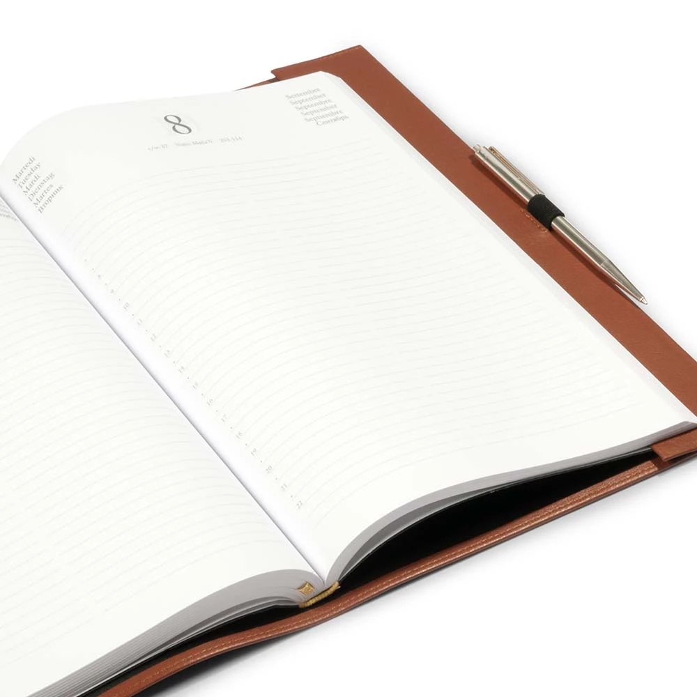 Book cover A4 for LEUCHTTURM1917 notebooks, leather, brandy