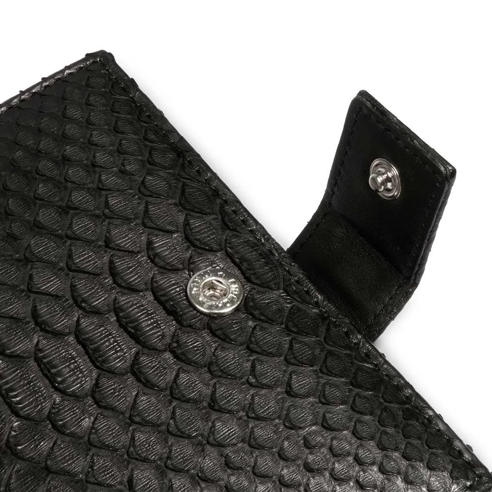 Pocket Organiser, python leather, black