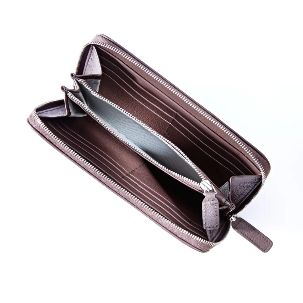 Wallet with Coin Pocket, Kollektion 1977, leather, brown