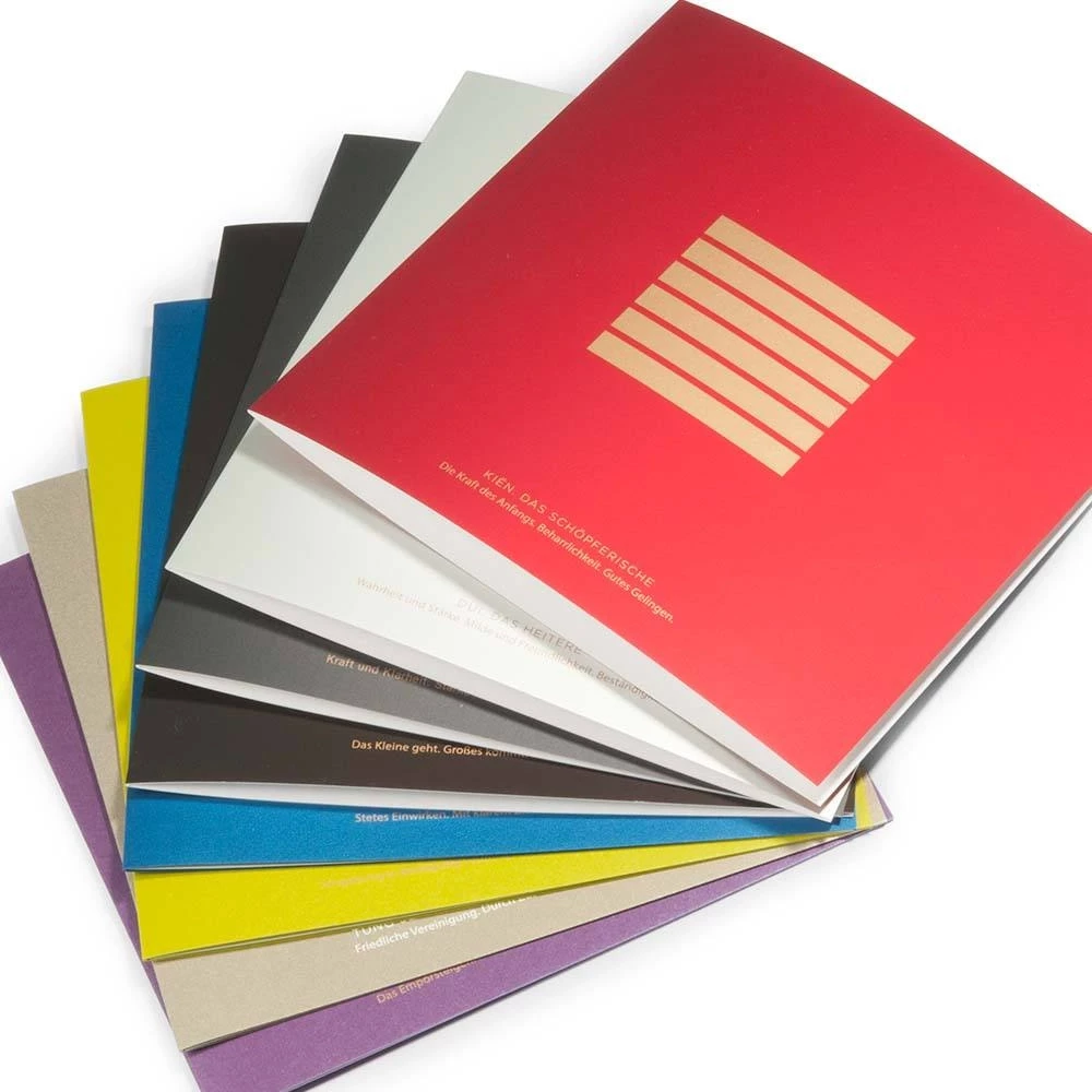 Greeting card set I GING with 8 folding cards