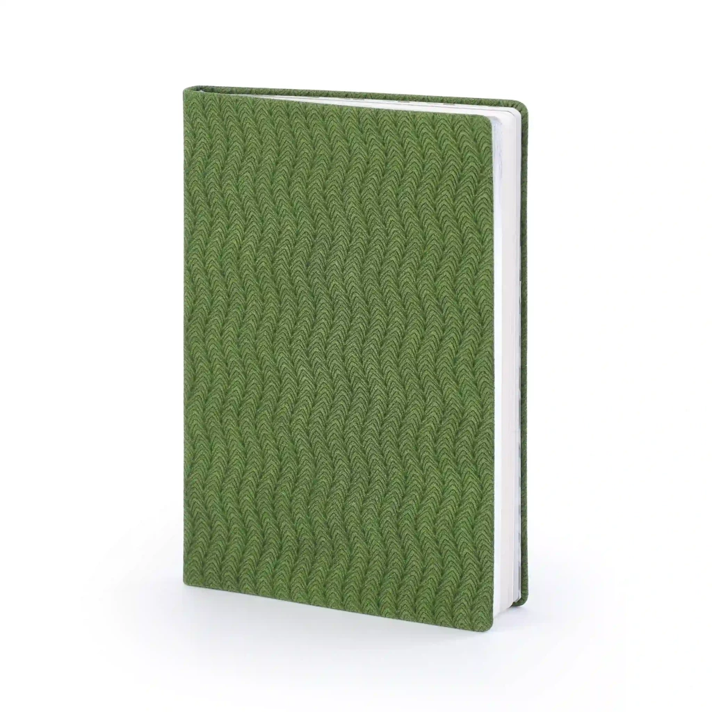 Notebook A5, leather, Moss, blank