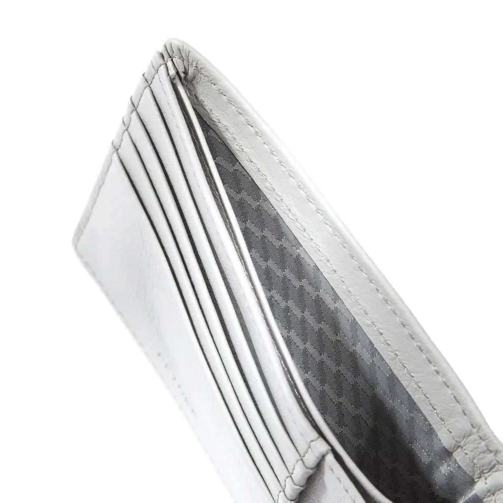 Card Wallet, Kollektion 1977,  leather, granite