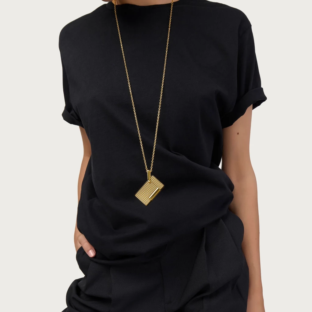 S.T. Dupont Lighter Necklace – Gold