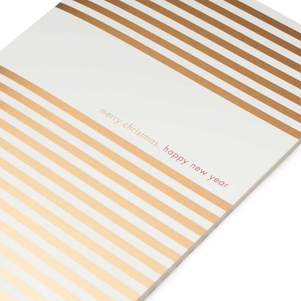 Christmas card Stripes Merry Christmas Happy New Year