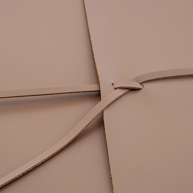 Photo Album, 50 pages, leather cover, 33x33 cm, latte