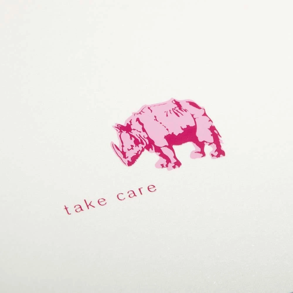 Greeting card rhino take care