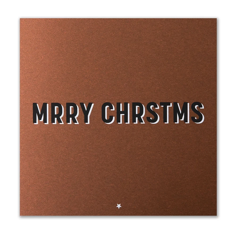 Christmas card wicked greetings