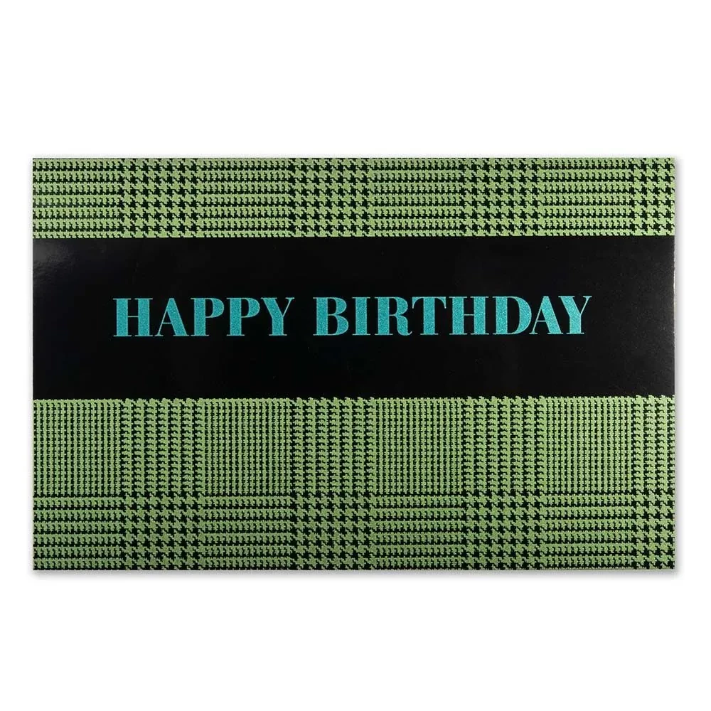 Greeting card Geburtstag Glenncheck