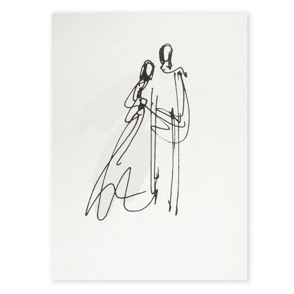 Greeting card marriage pearl