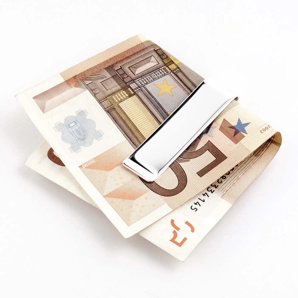 Money clip double slim, 925 sterling silver