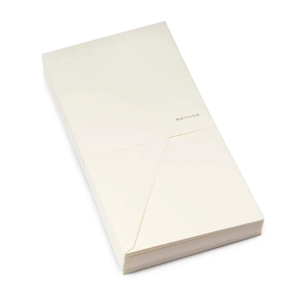 25 long DIN envelopes, Smooth Ivory