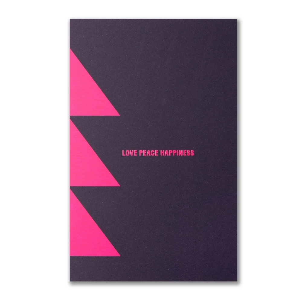 Christmas card LOVE PEACE HAPPINESS