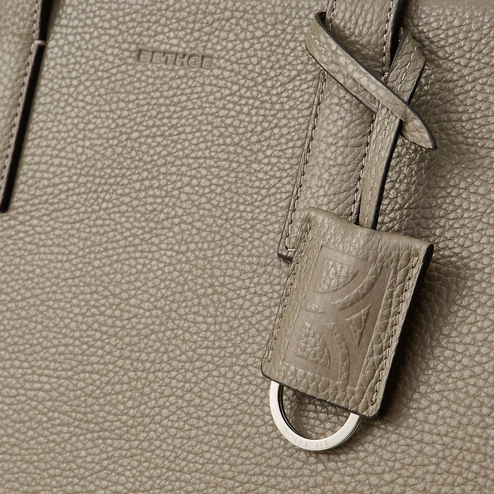 Business Shopper Tote Bag – Taupe Leather