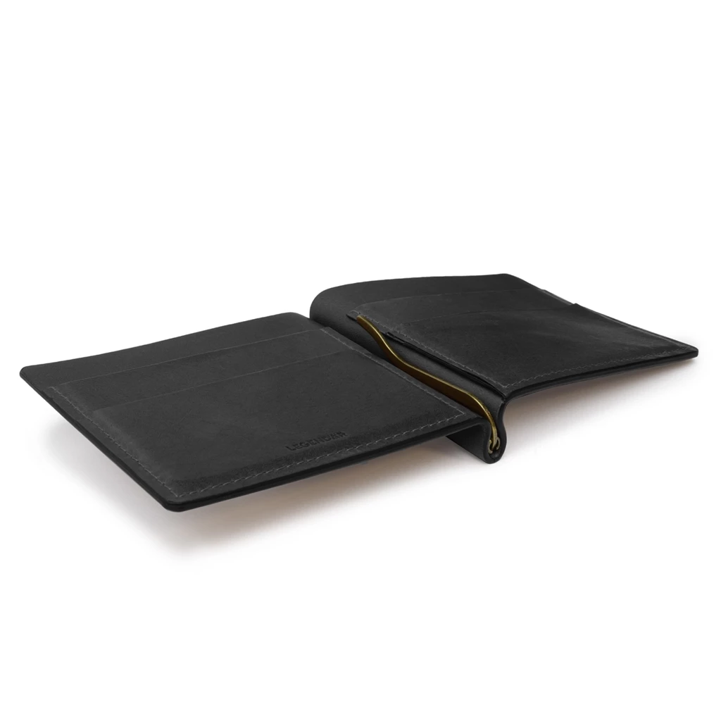 LEGENDÄR CLYP Leather Wallet,  leather, black