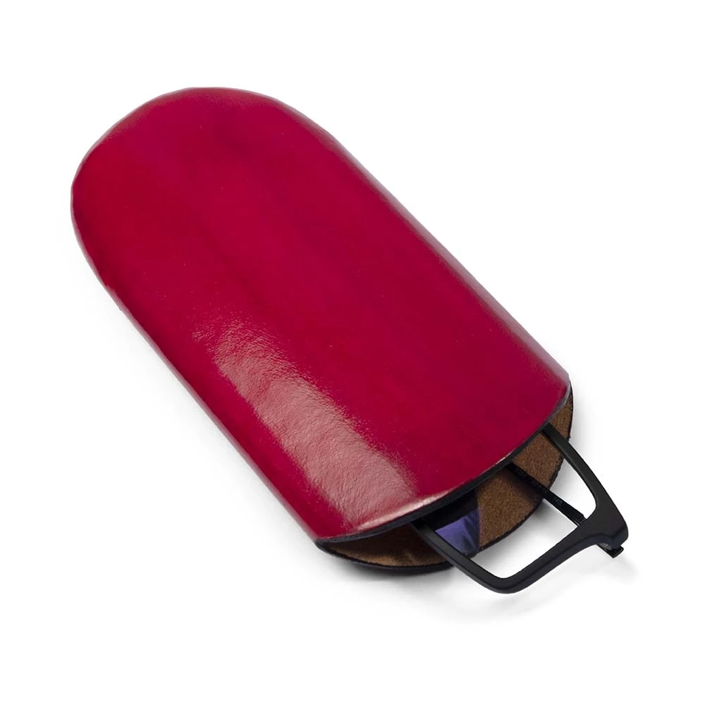Glasses Case, leather, medium, red