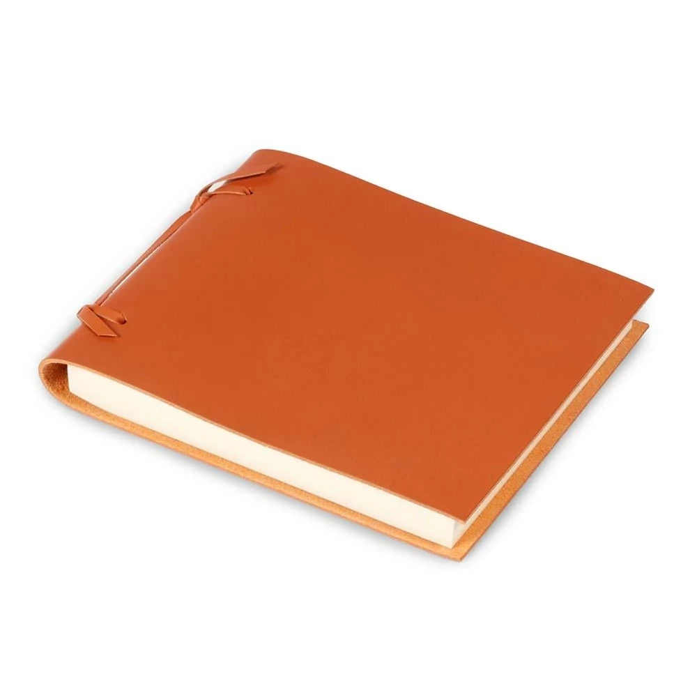Sketchpad Blocco, leather, large, orange
