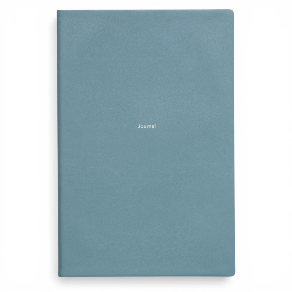 Journal L Notebook plain Pigeon Blue