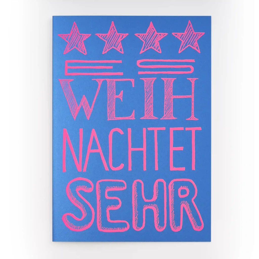 Christmas card Es weihnachtet  sehr