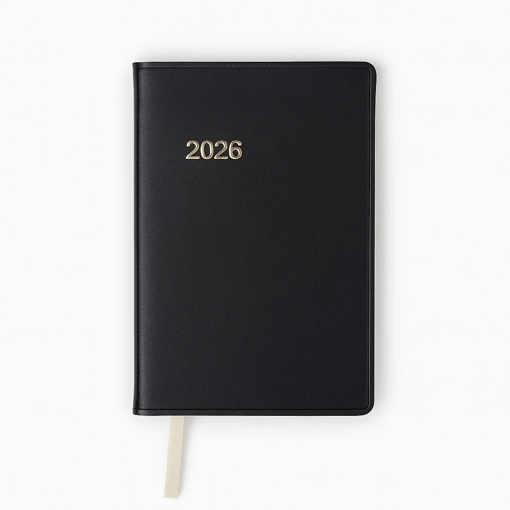 Edition D weekly calendar 2026 TeBeskin onyx black