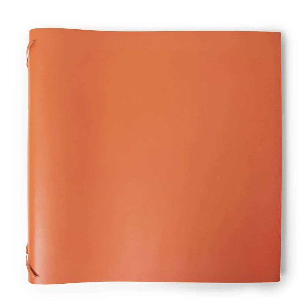 Photo Album, 50 pages, leather cover, 45x45 cm, orange