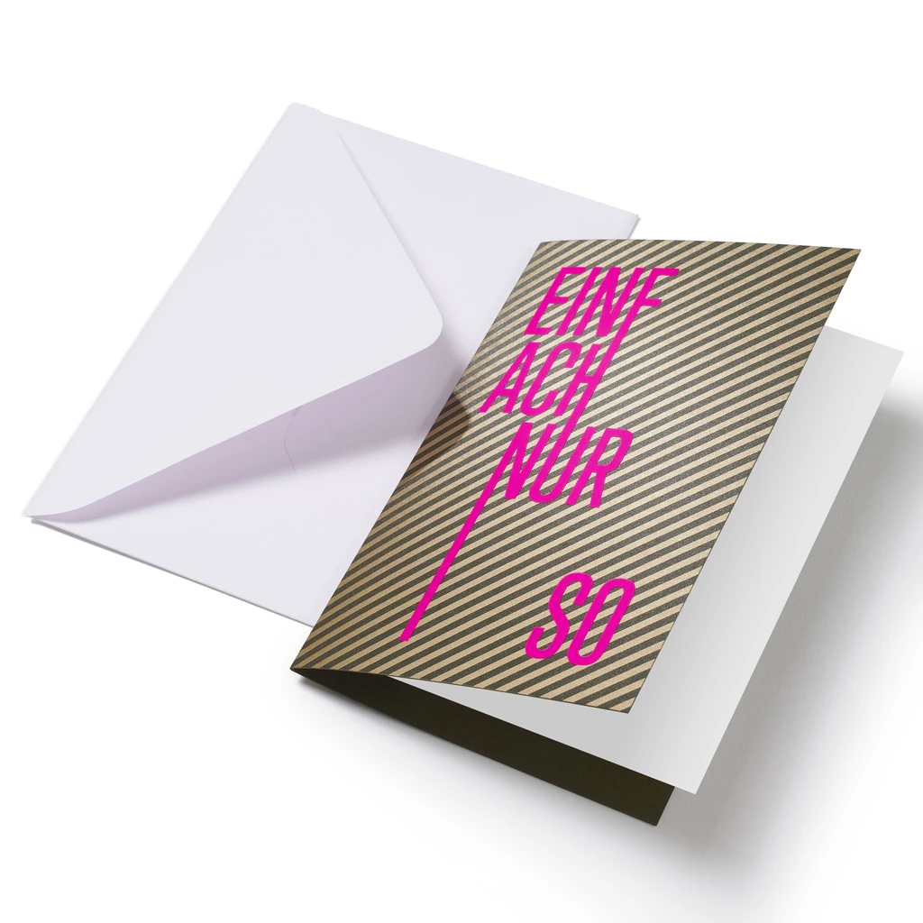 Greeting Card "Einfach nur so" Lines