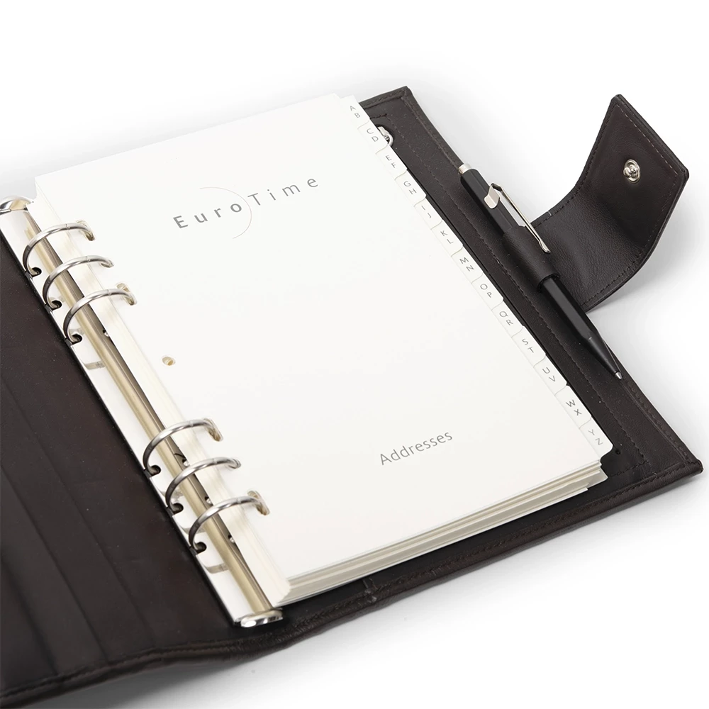 Daily Planner, leather Quattro, dark brown