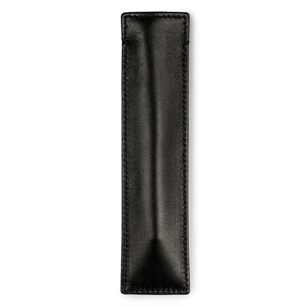 Pen case for 1 writing instrument, nappa leather, black