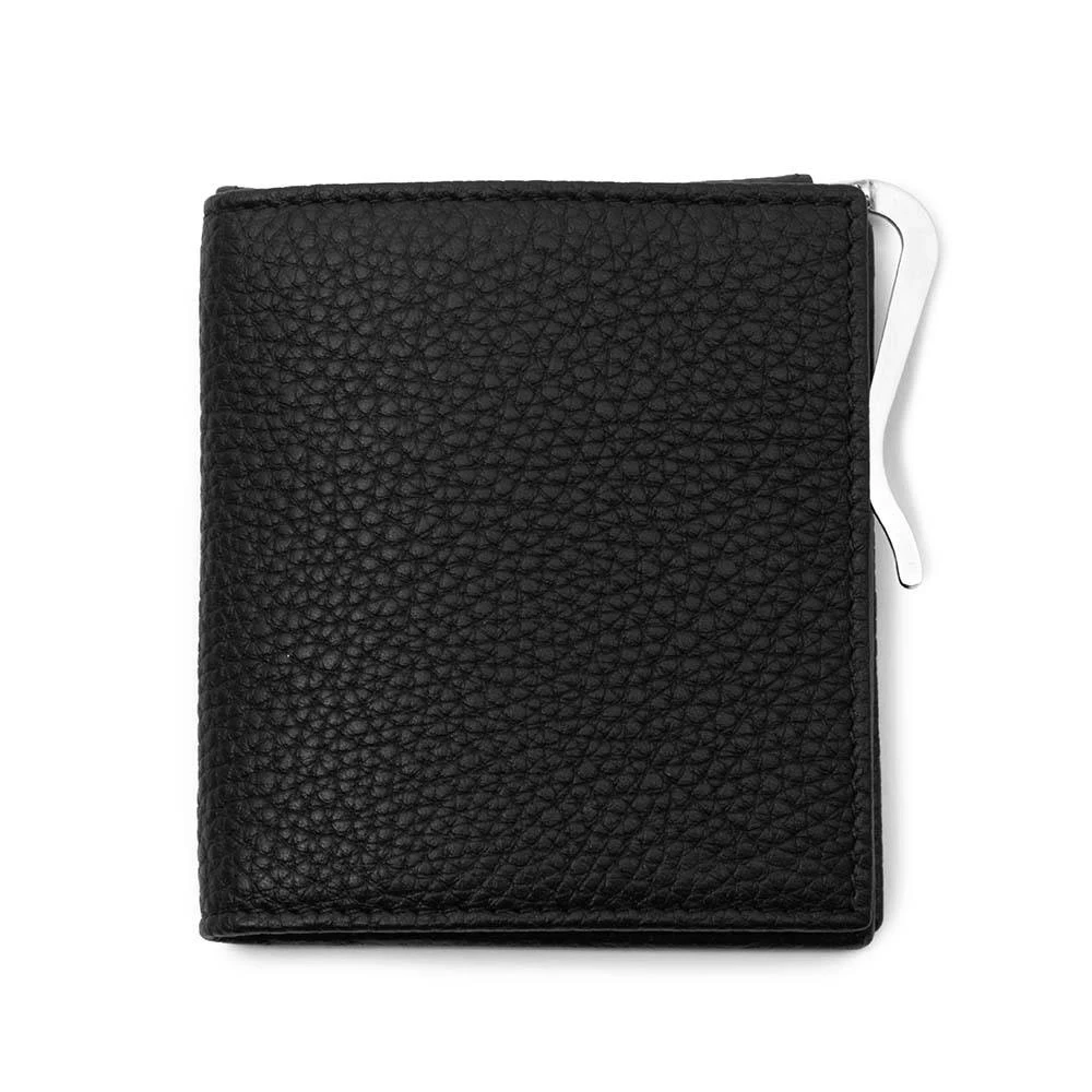 Wallet Doppio with Coin Pocket, Adri, leather, black