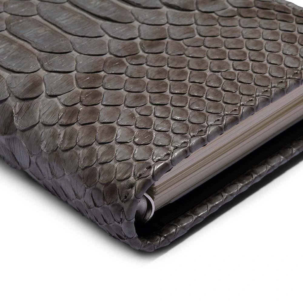 Pocket Organiser, python leather, grey