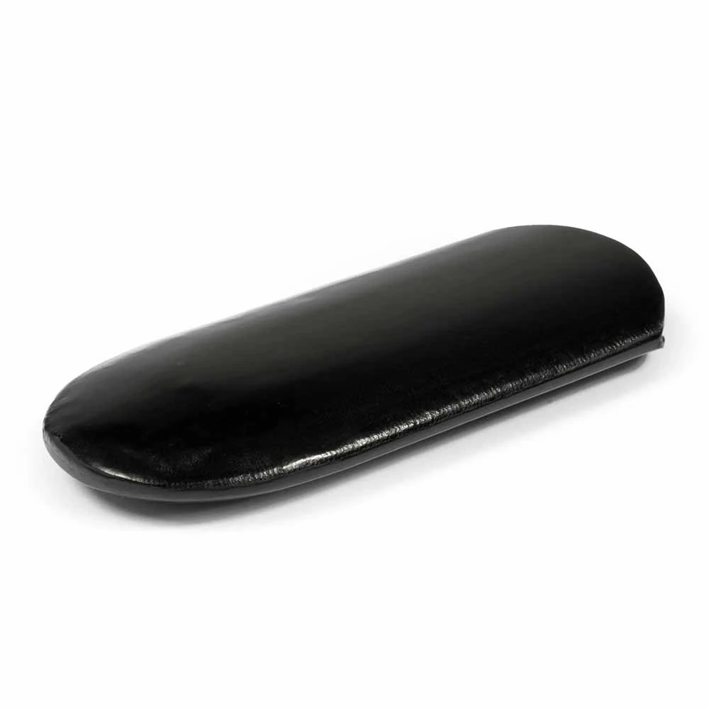 Glasses Case, leather, medium, grey