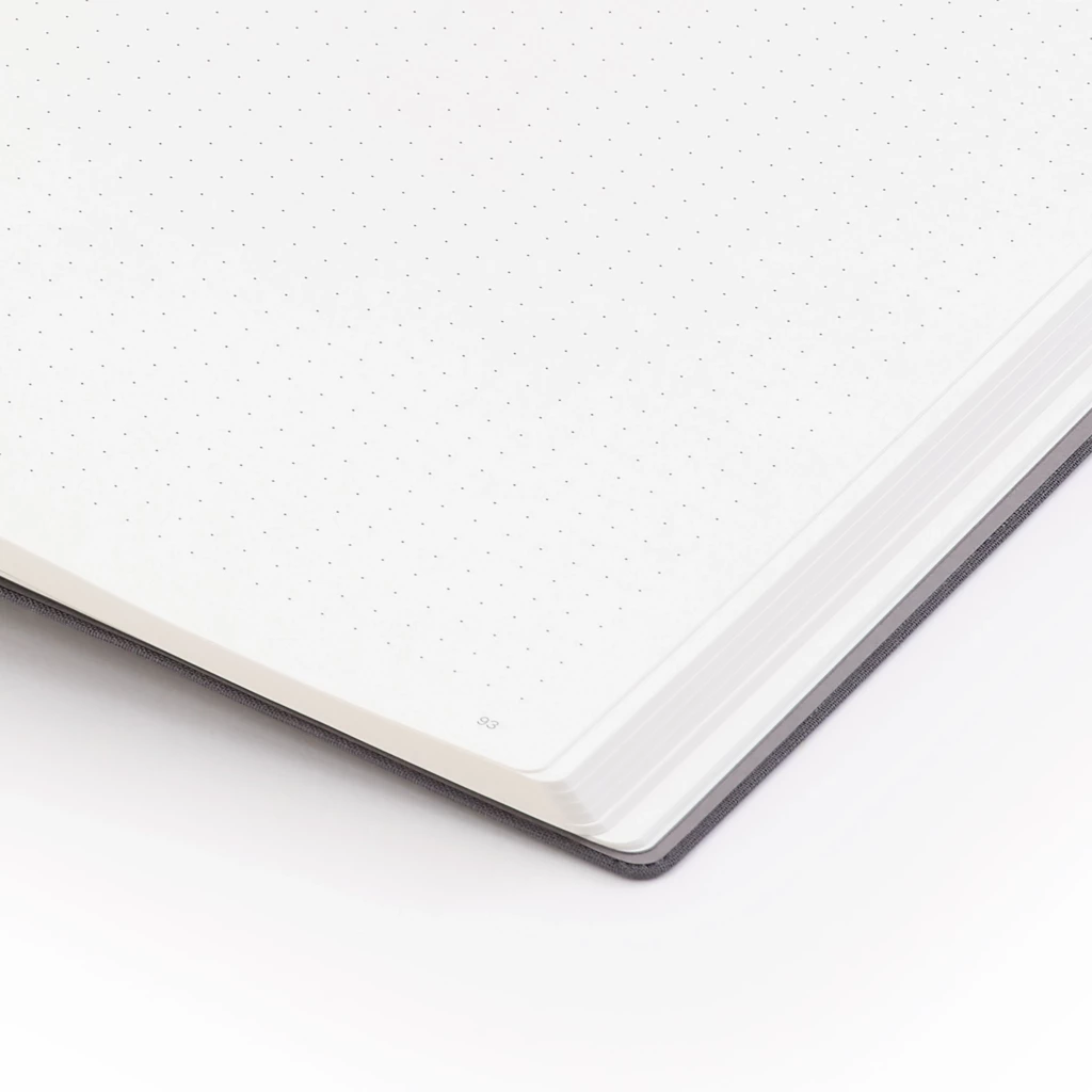 Notebook A4, linen, Champagne, dotted